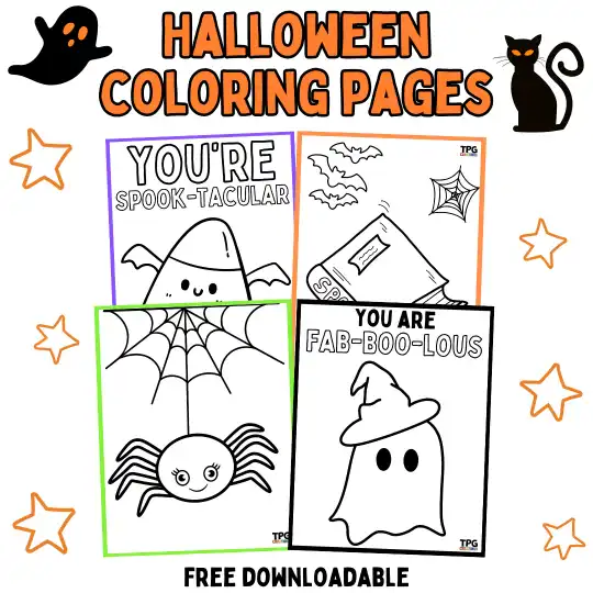 Halloween coloring page preview 2