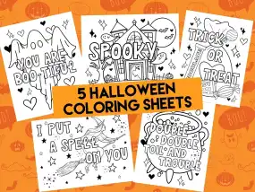 Halloween coloring page preview 4