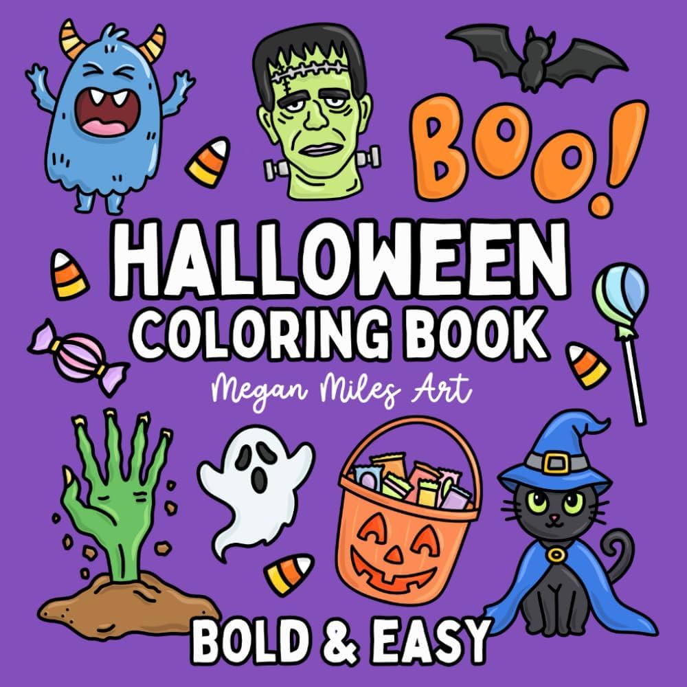 Halloween coloring page logo
