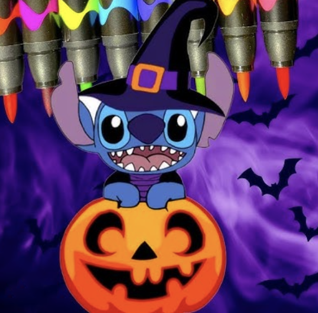 Halloween coloring page logo